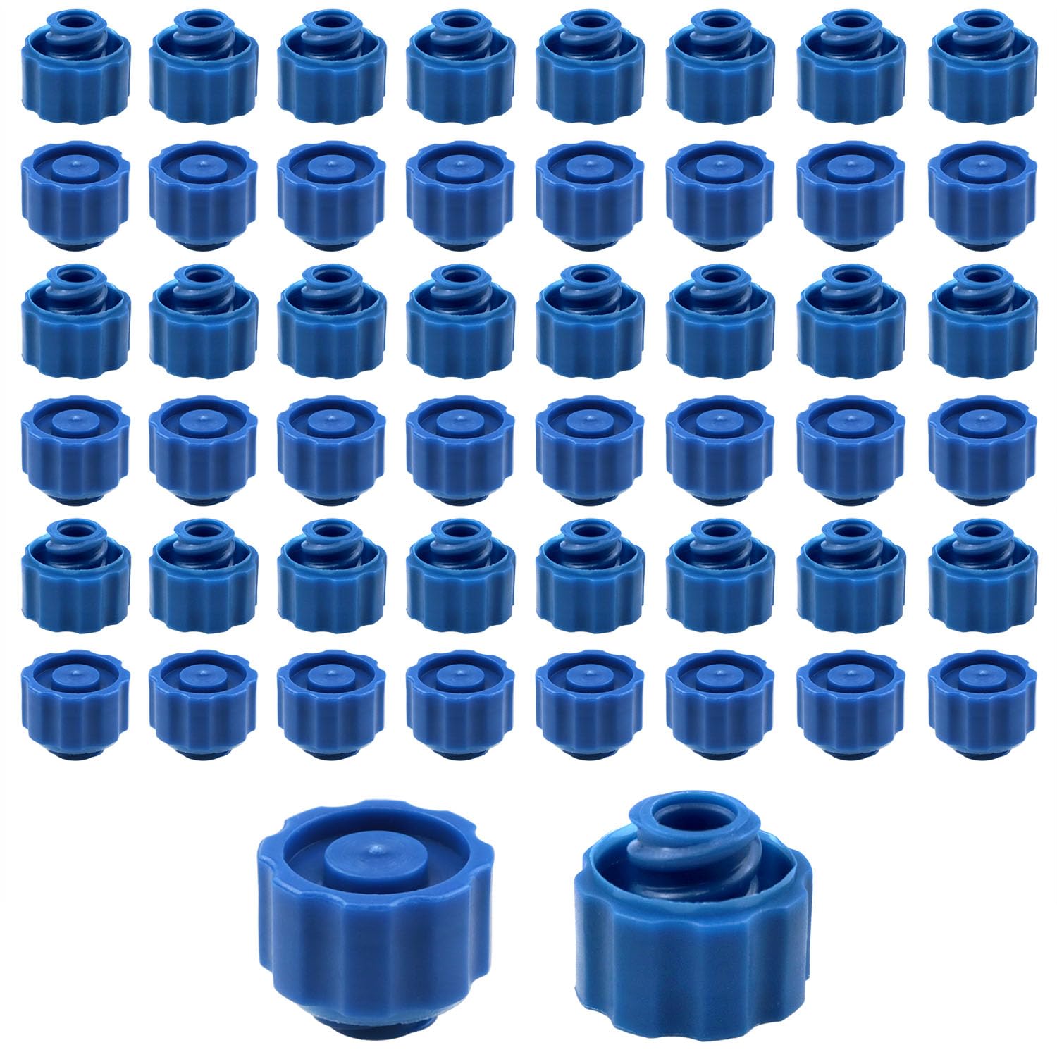 Photo 1 of USED******FINBe Syringe Tip Caps - 50 Pack Blue Plastic Luer Lock Plugs