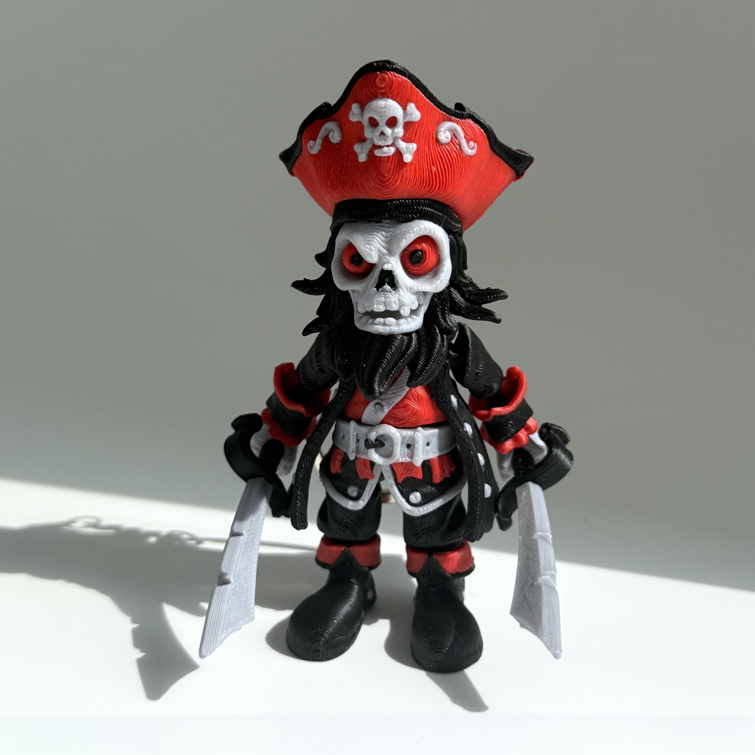 Amazon.com: 3D Printed Articulated Animals Pirate Skeleton,8-Inch