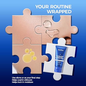 ZealSea Bio Collagen Wrapping Overnight Peel Off Face Mask, Firming Lifting