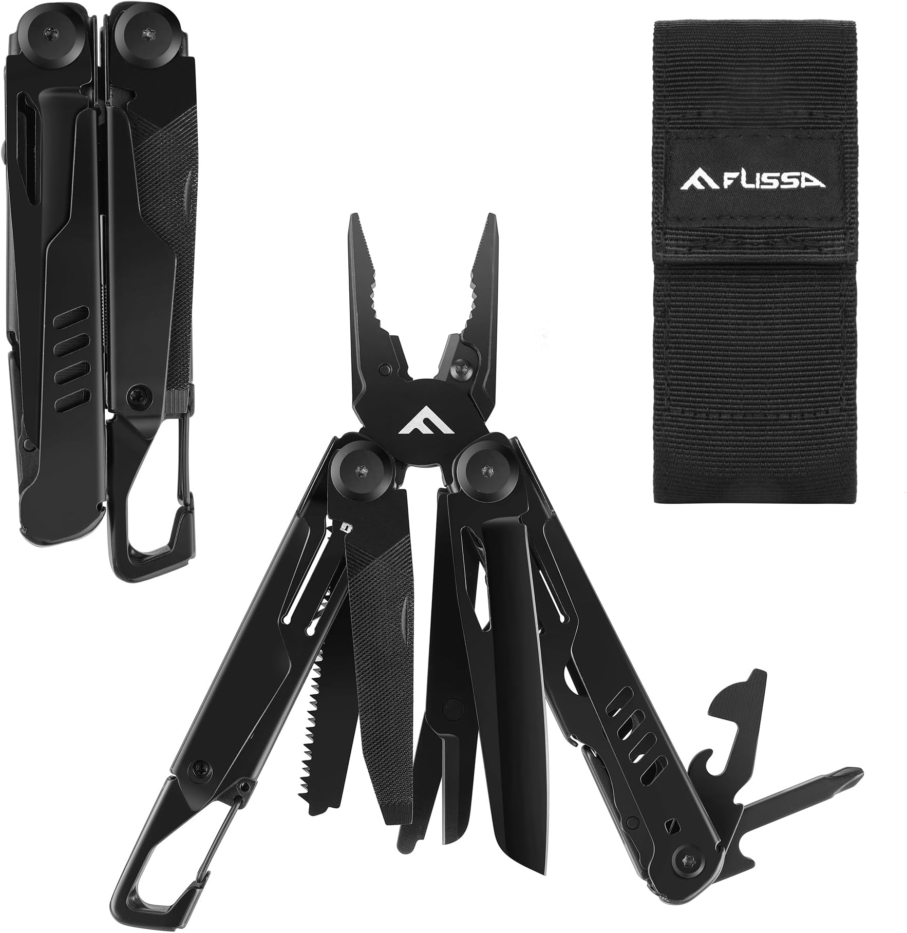 FLISSA Couteau Pliant de Poche en Acier Inoxydable 3Cr13, Couteau