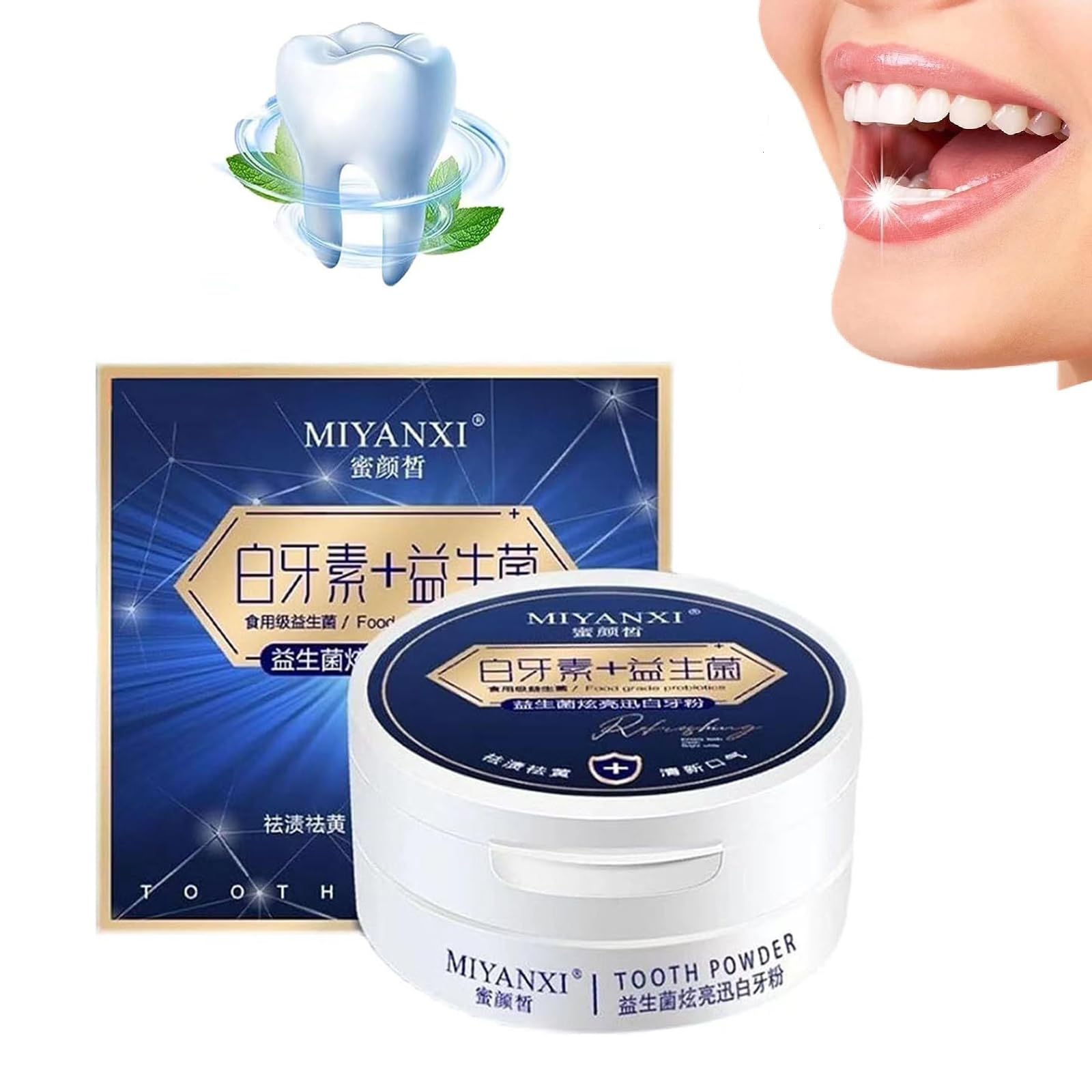 Photo 1 of Miyanxi Tooth Powder, Miyanxi Teeth Whitening,Miyanxi Teeth Powder,Tooth Whitening Effective Remover Stains from Coffee,Smoking,Yellow Teeth Stain Remover