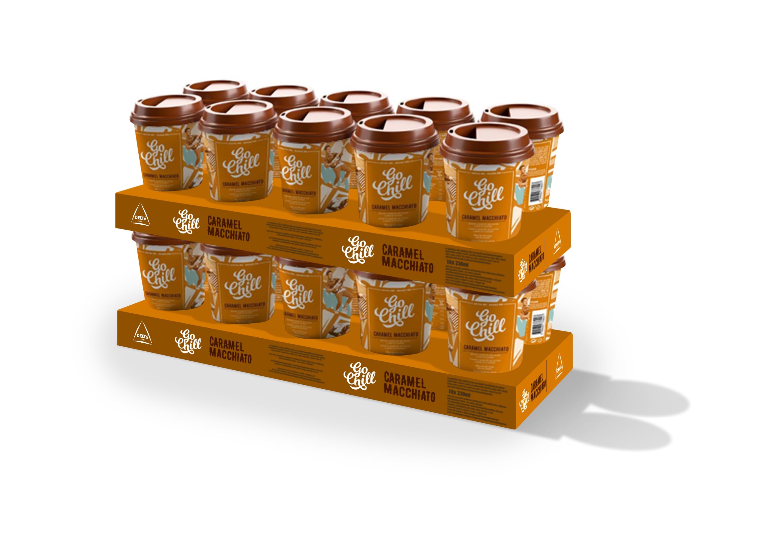 Go Chill Pack Caramelo Machiato - Café Listo Para Tomar - 20 unidades x 230 ml