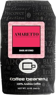 Amaretto Flavored Coffee, Specialty Arabica Coffee, Medium Roast, 12 ounce, Whole Bean (Whole Bean)