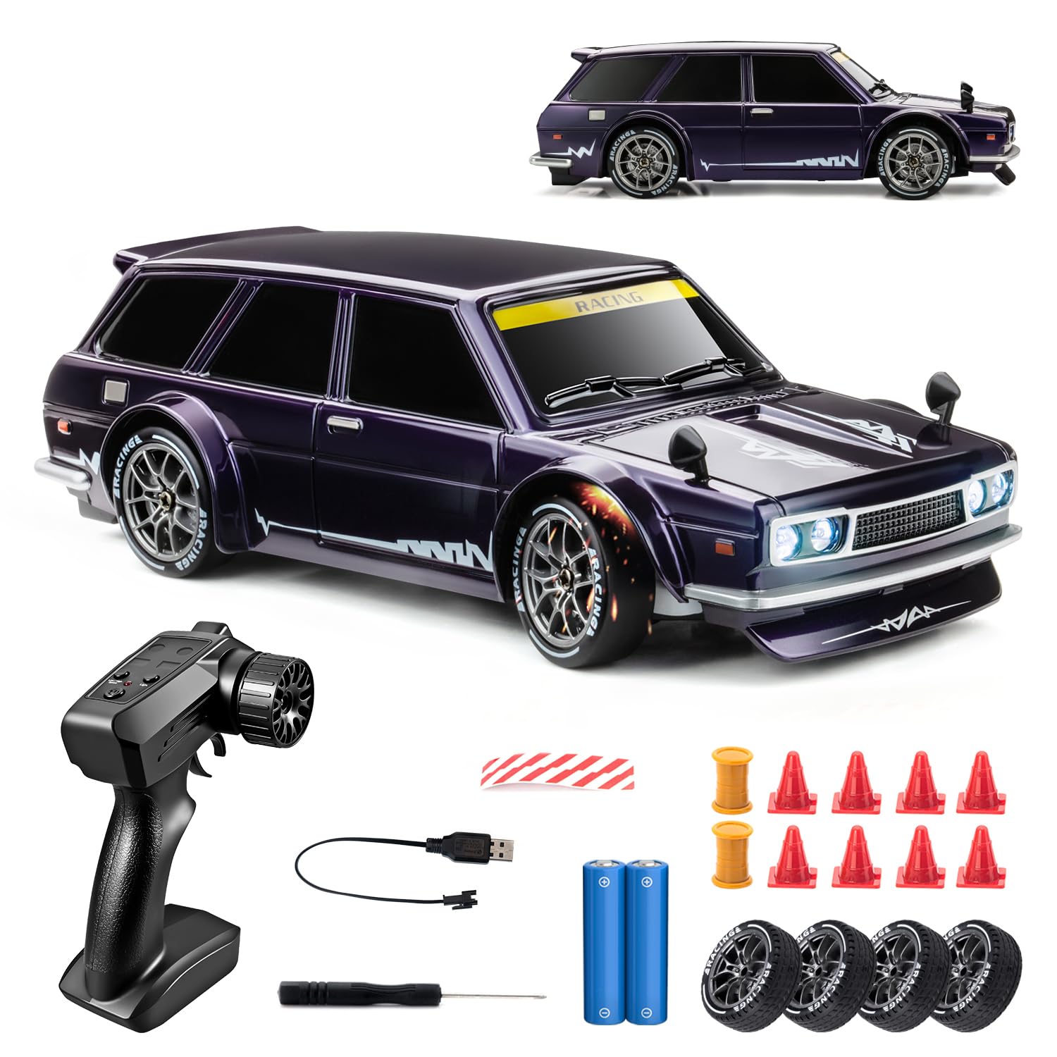 Nowzeth 1:24 RC Drift Car Purple