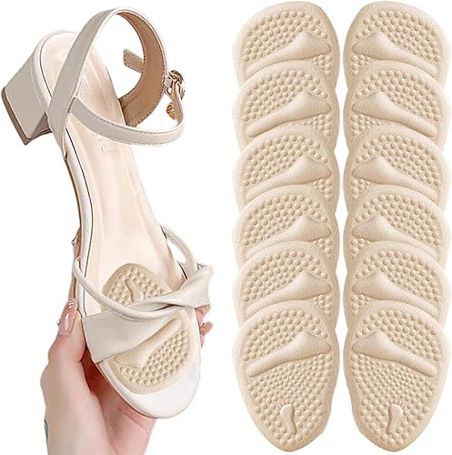 Miniatura 8 de Almohadillas metatarsianas para mujer, 6 pares de almohadillas para el antepié, almohadillas de gel para pies, almohadillas profesionales