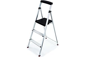 Cosco 3-Step Lightweight Aluminum Step Stool - Portable and Sturdy for Home and Projects