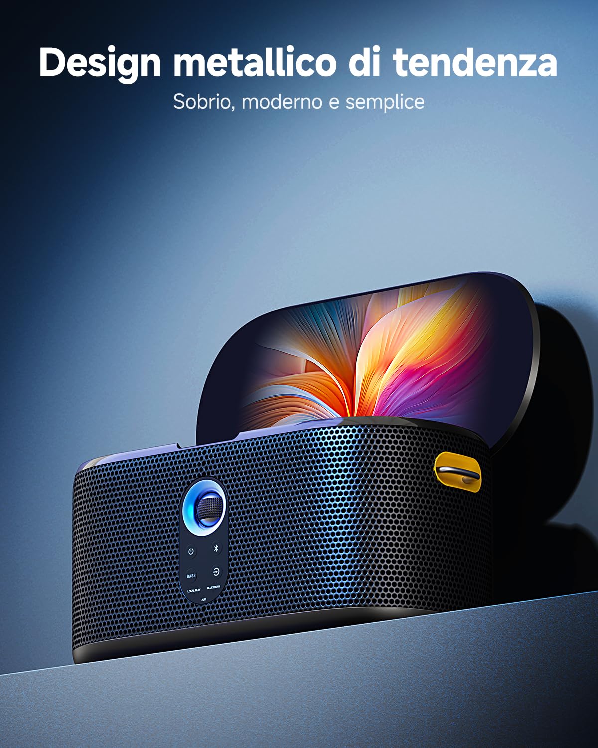 Ikarao Shell S1 Macchina Karaoke con Schermo Integrato, Bluetooth, Microfoni Wireless e Luci da Festa – Perfetta per Bambini, Adulti e Attività all’Aperto
