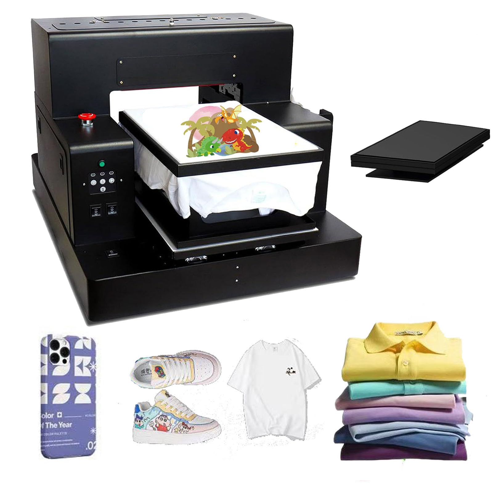 A3 L805 UV Flatbed Printer, DTG & DTF Printer, Direct to Film Print Machine, Direct to Garment Print for T-Shirts, Hoodies, Hats, Bag, Glass