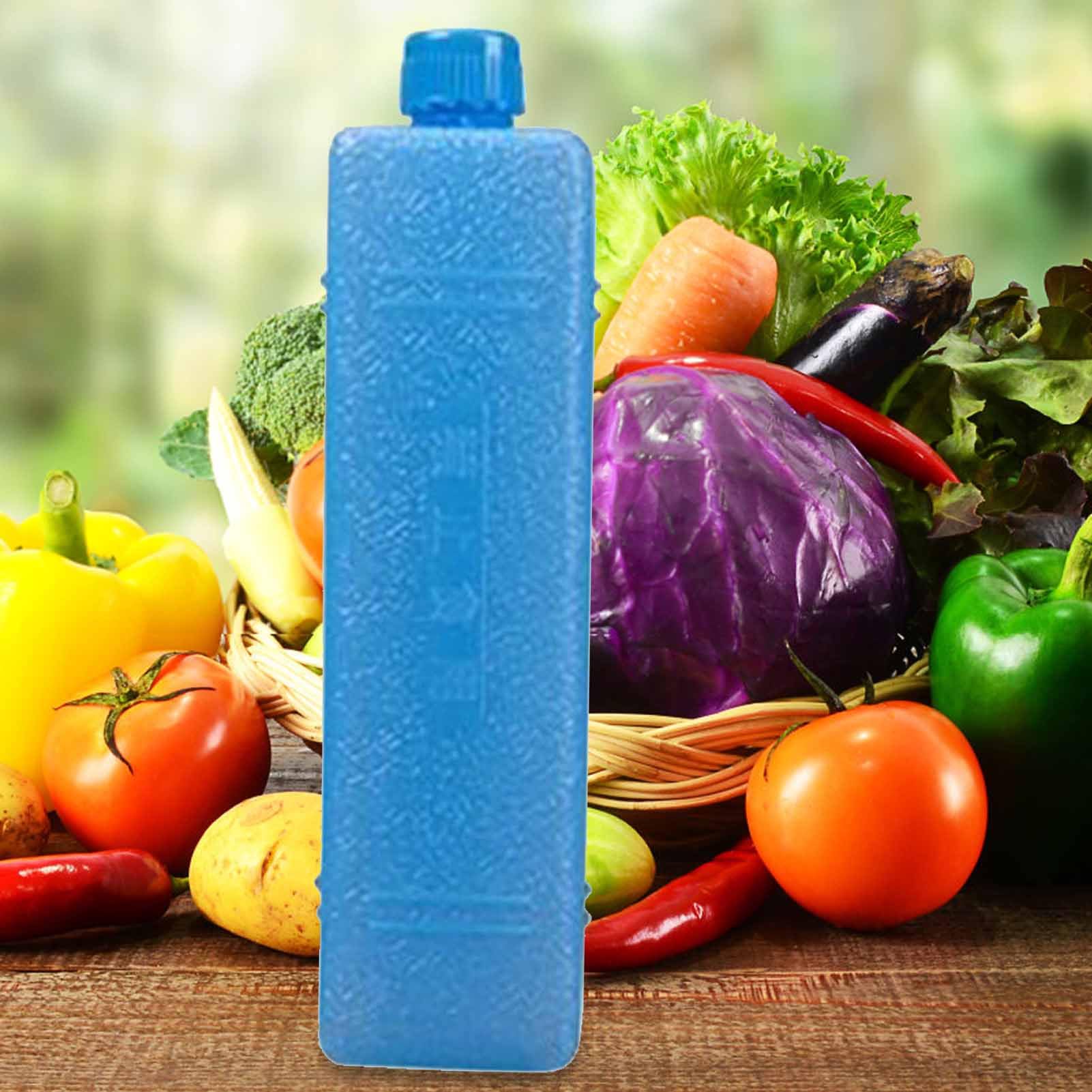 Freezerini Ghiaccio Riutilizzabili, 2 Pezzi 200ml Mattonelle Refrigeranti per Borsa Frigo Borsa Termica Contenitore del Pranzo Refrigeratore d'aria, Elementi Refrigeranti per Campeggio Picnic Spiaggia