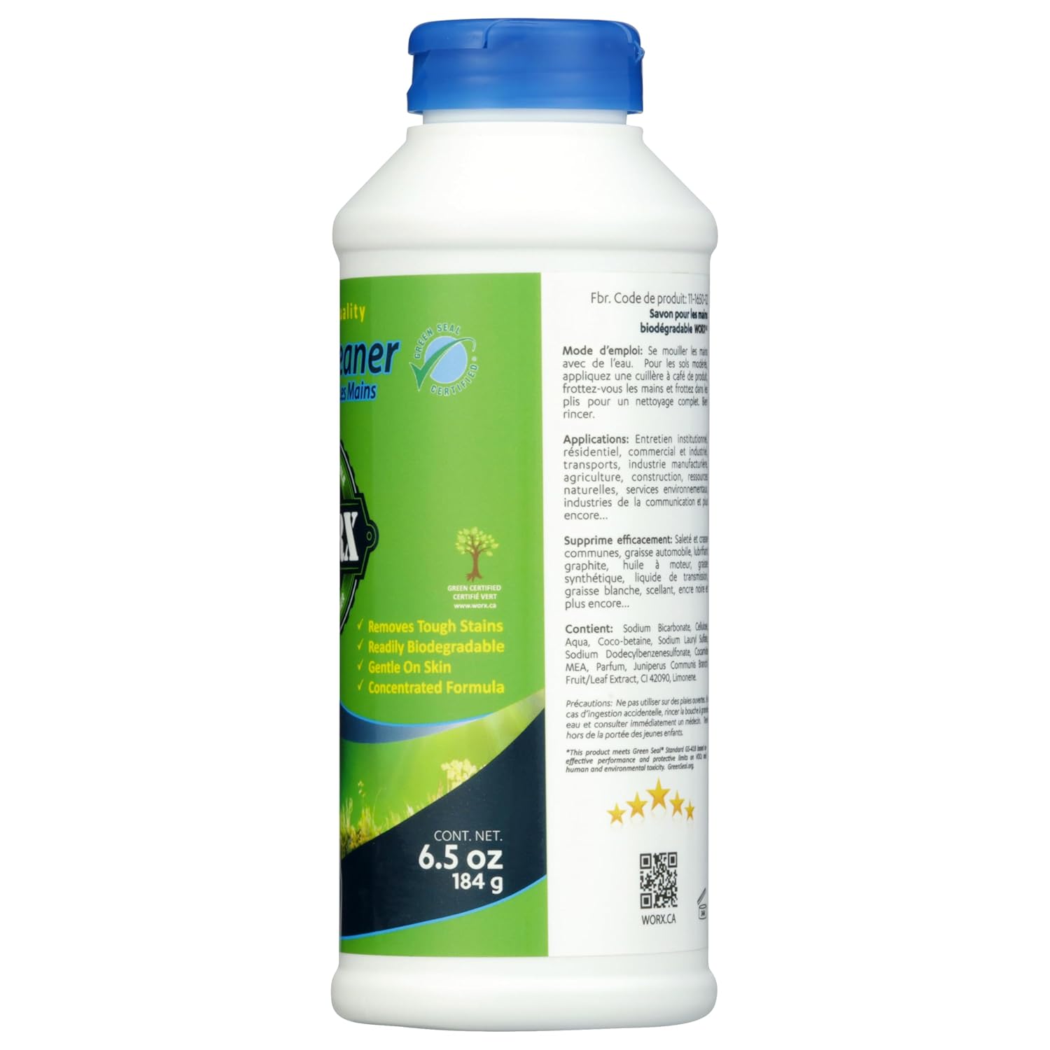 WORX Biodegradable Hand Cleaner 6.5 oz (184 g.)