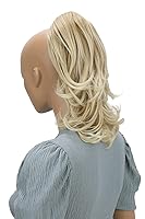 Vista 40 de PRETTYSHOP - Extensión de cabello rizado voluminoso, cola de caballo de 14 pulgadas con clip, resistente al calor