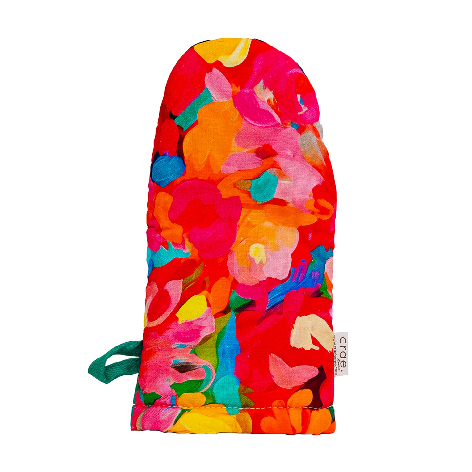 Gant de cuisine en coton Crae Home 26,7x14 cm avec doublure en silicone et boucle