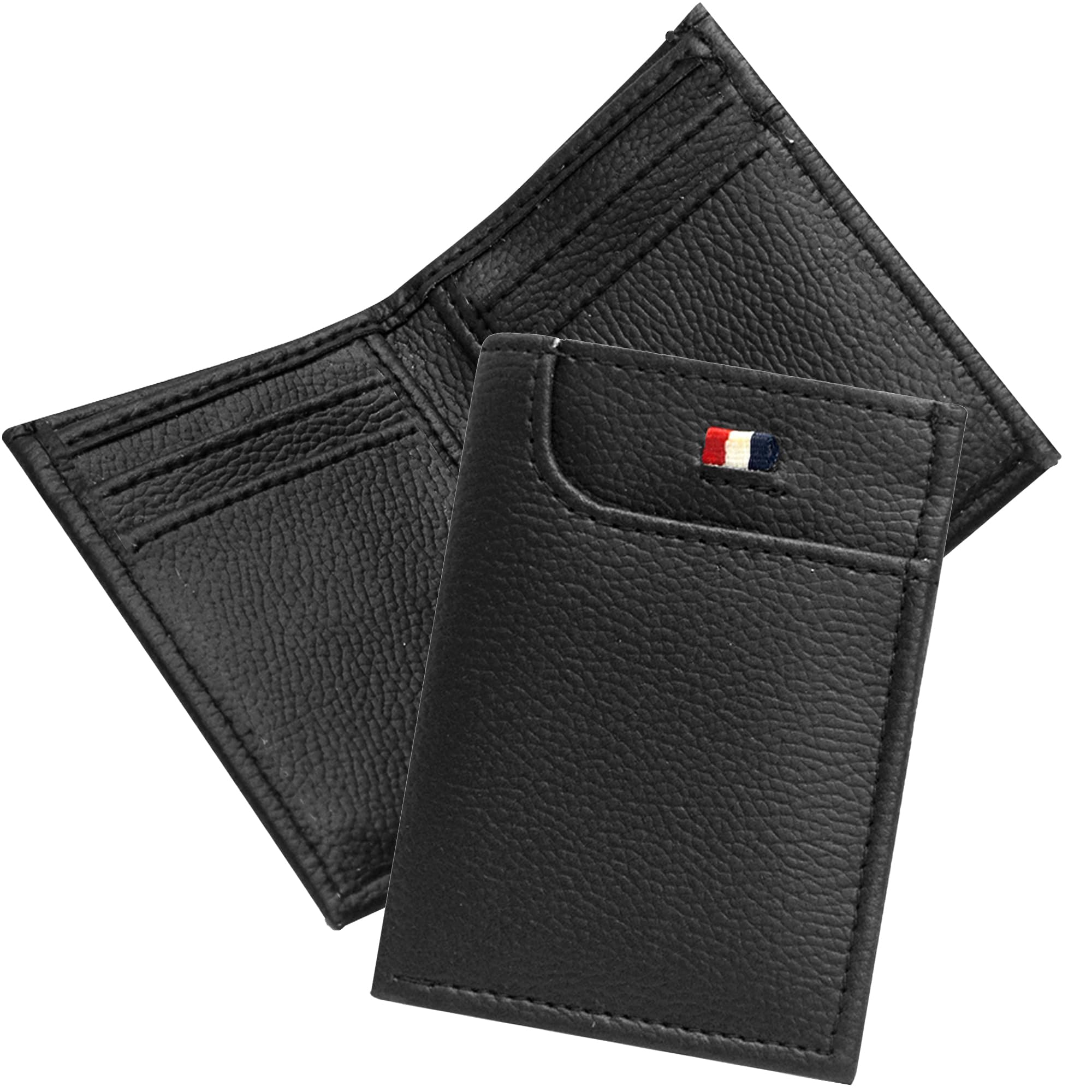 Coffee Brown PU Leather Small Card Holder Wallet for Men and Women-image-23