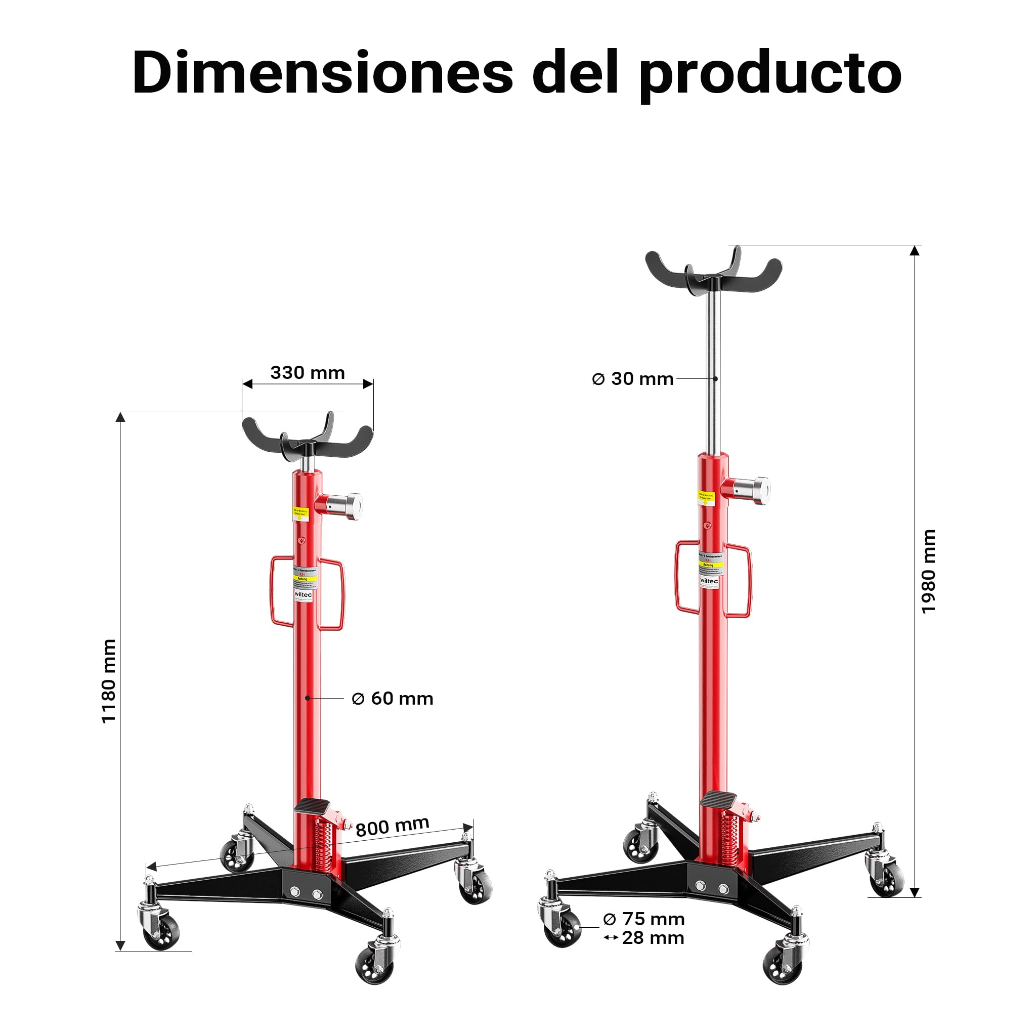 Cric de foso para caja de cambios, gato hidráulico, dispositivo de elevación de motor 500kg