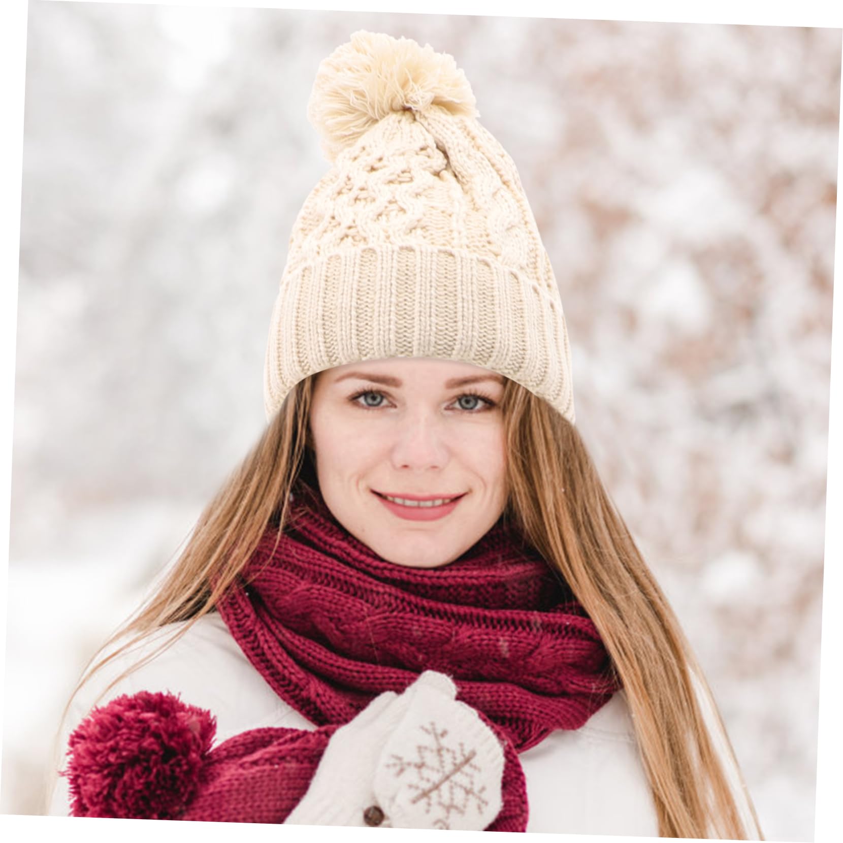 Gorro De Lana Para Otoño E Invierno Gorros Guantes De Invierno Bufandas De Punto Suaves Mitones Trajes Para Mujer Gorro De Punto Bufanda Accesorios De Invierno Guantes De