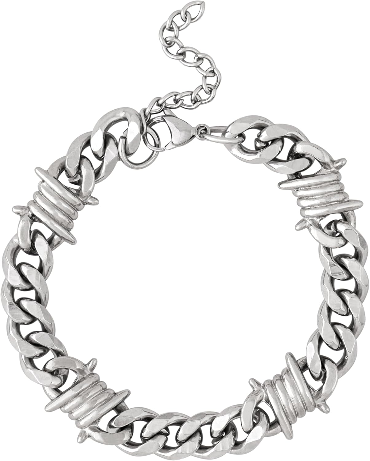 Sacina Barbed Wire Bracelet, Emo Punk Grunge Bracelet, Goth Jewelry, Christmas Jewelry Gift for Women