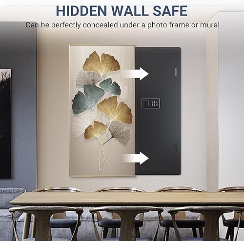 Miniatura 2 de Zevemomo Caja fuerte de pared de 45 pulgadas de alto, armarios de pistola para rifles y escopetas con estantes extraíbles y estante ajustable, caja