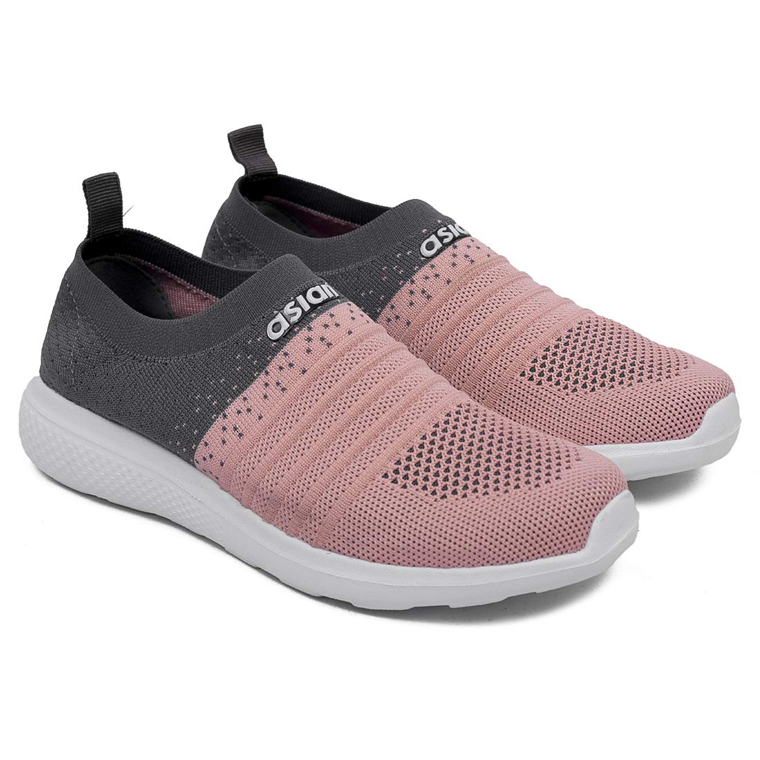 ASIAN Womens Elasto-02 Knitted, Sports Slipon Shoes - Pink (B08D38W3D6) Amazon Price History, Amazon Price Tracker