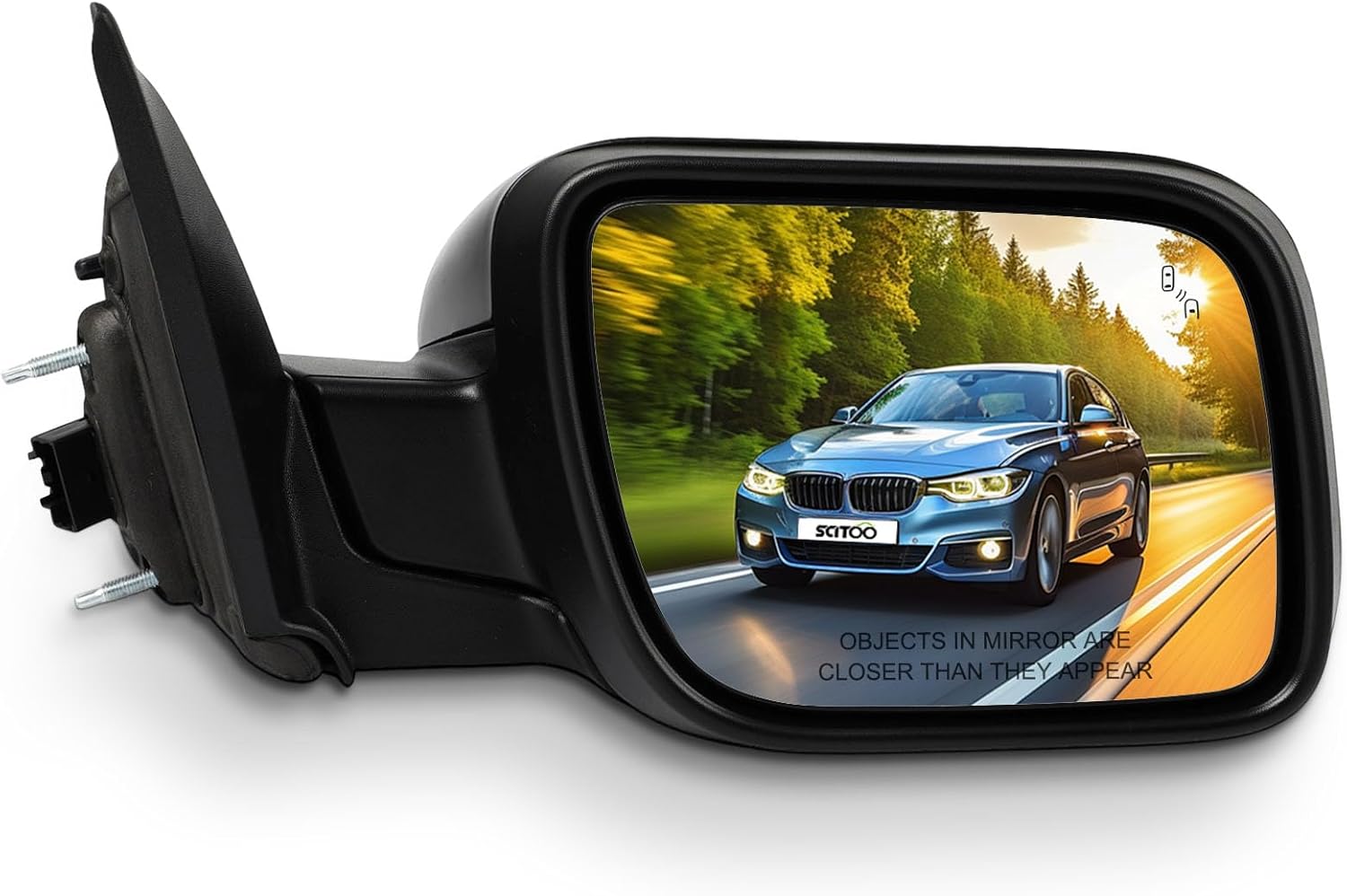 SCITOO Passenger Side View Mirror Fit For 2016-2019 For Ford For Explorer Power | Heated | Blind Spot Detection |Turn Signal And Puddle Light 11Pins Right Outside Exterior Mirror GB5Z-17682-TCPTM