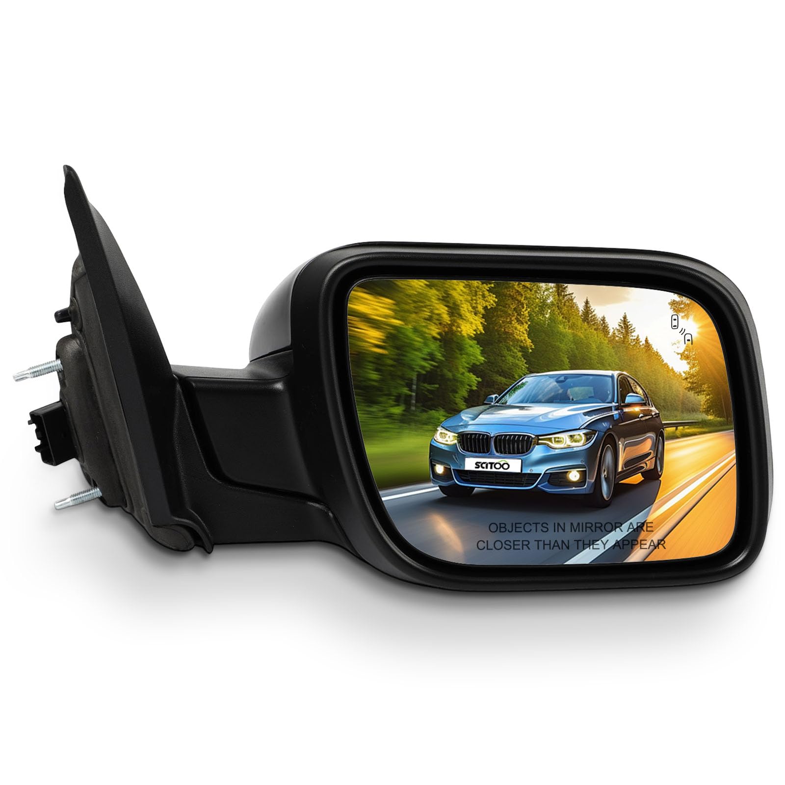 SCITOO Passenger Side View Mirror Fit For 2016-2019 For Ford For Explorer Power | Heated | Blind Spot Detection |Turn Signal And Puddle Light 11Pins