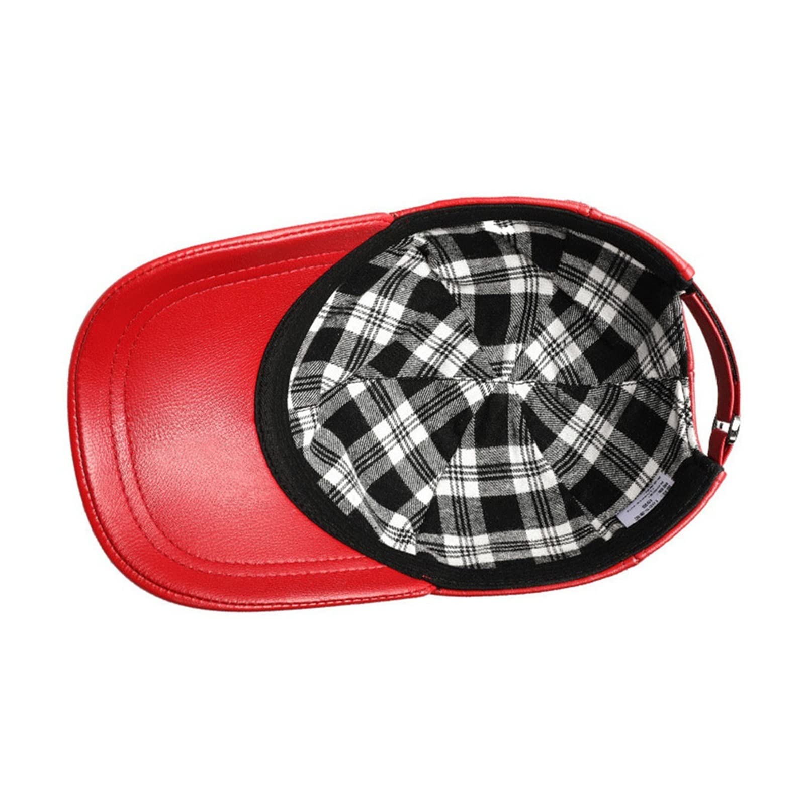 Czapka baseballowa Prawdziwej skóry Solidne Czerwone Czapki Dla Mężczyzn Kobiety Prawdziwy Regulowany Unisex Sp-Ring Jesienne Kapelusze Data