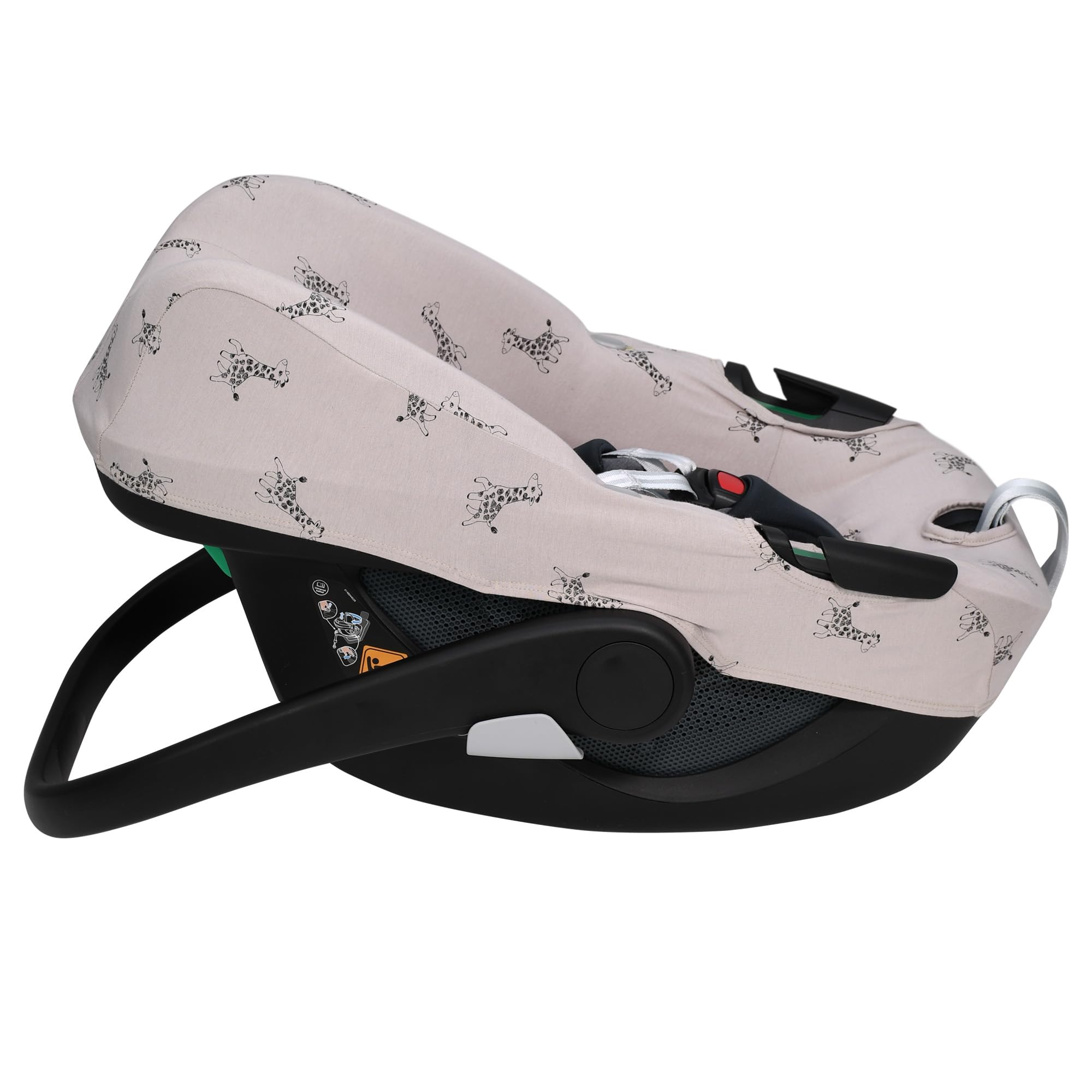 JYOKO Kids Funda de algodón para Silla de Coche Compatible con Maxi Cosi Pebble 360 Y FamilyFix 360 (Giraffe)