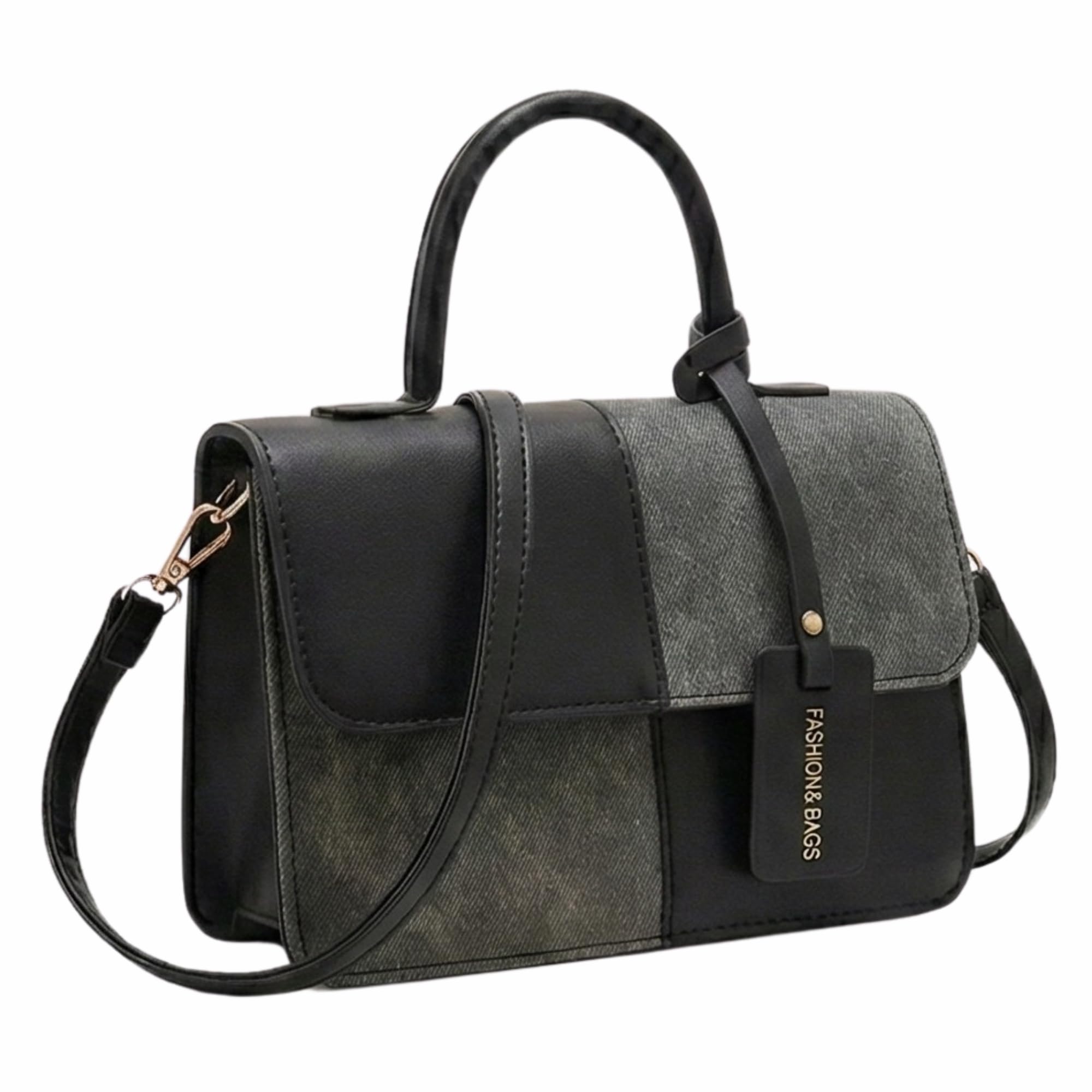 Women's Pure Sling Bag Premium Faux Leather Crossbody Shoulder Handbag with Top Handle Elegant Structured Satchel Purse for Girls, Party, Office & Daily Use -4-image-24