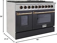 Vista 10 de Kucht KNG481/LP-K-GOLD - Cocina de gas, color dorado