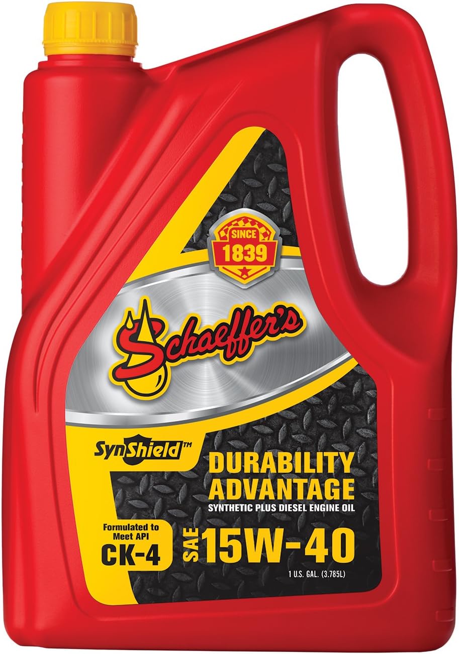 Schaeffer Manufacturing Co. 0700CK4-006S SynShield Durability Advantage 15W-40 Diesel Engine Oil, 1-Gallon Bottle