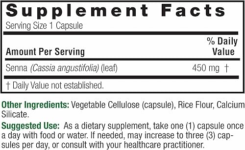Miniatura 2 de Nature's Answer Senna Leaf Suplemento dietético Promueve la salud digestiva Vegano, sin gluten y certificado Kosher Cápsulas vegetarianas 90ct