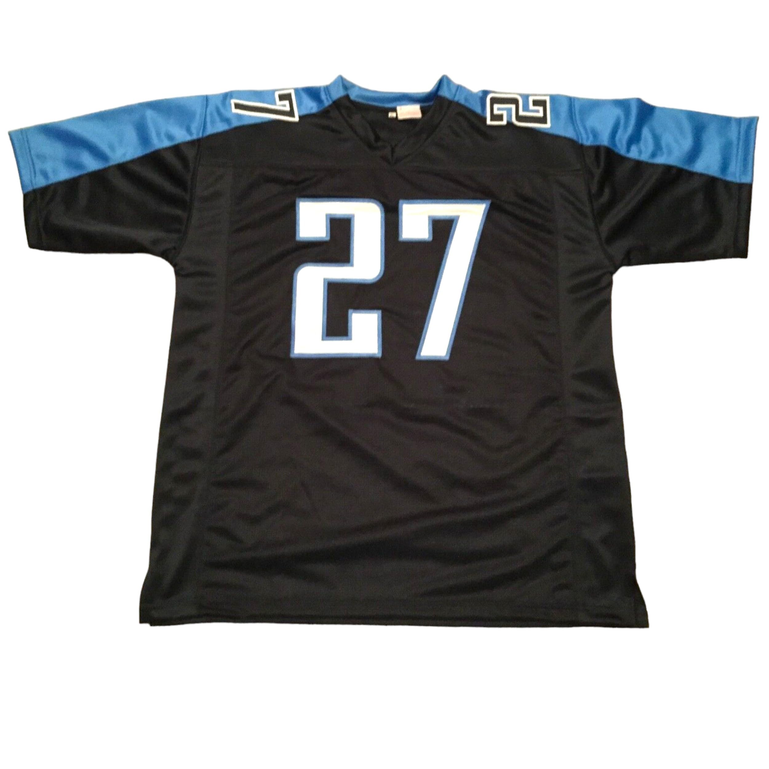 Generic Eddie George Blue Jersey Stitched Custom Football New No Brand/Logos (US, Alpha, XX-Large, Regular, Regular, Blue)