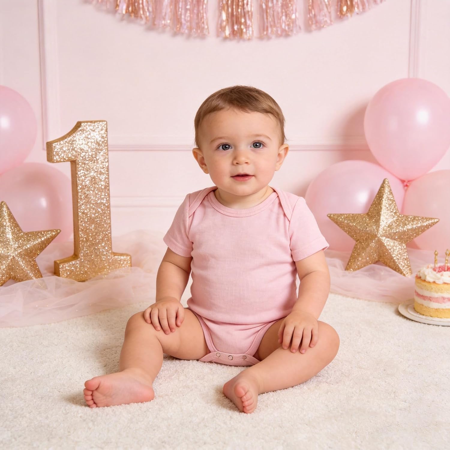 Baby Merino Wool Silk Bodysuit for Baby Boys & Girls, Short Sleeve Envelope Neck, Soft Base Layer with Snaps