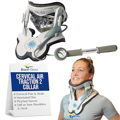 Cervical Air Traction Collar 2 - Portable Neck Stretcher &