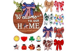 Farmhouse Holiday Wreath with Interchangeable Welcome Sign