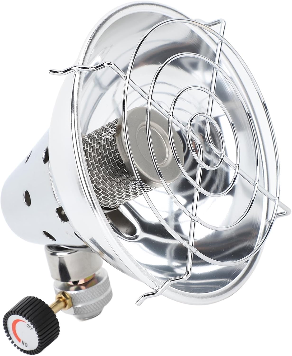 Calentador de Gas Portátil para Camping, Barbacoas y Pesca, con Potencia Ajustable, Compacto y Ligero