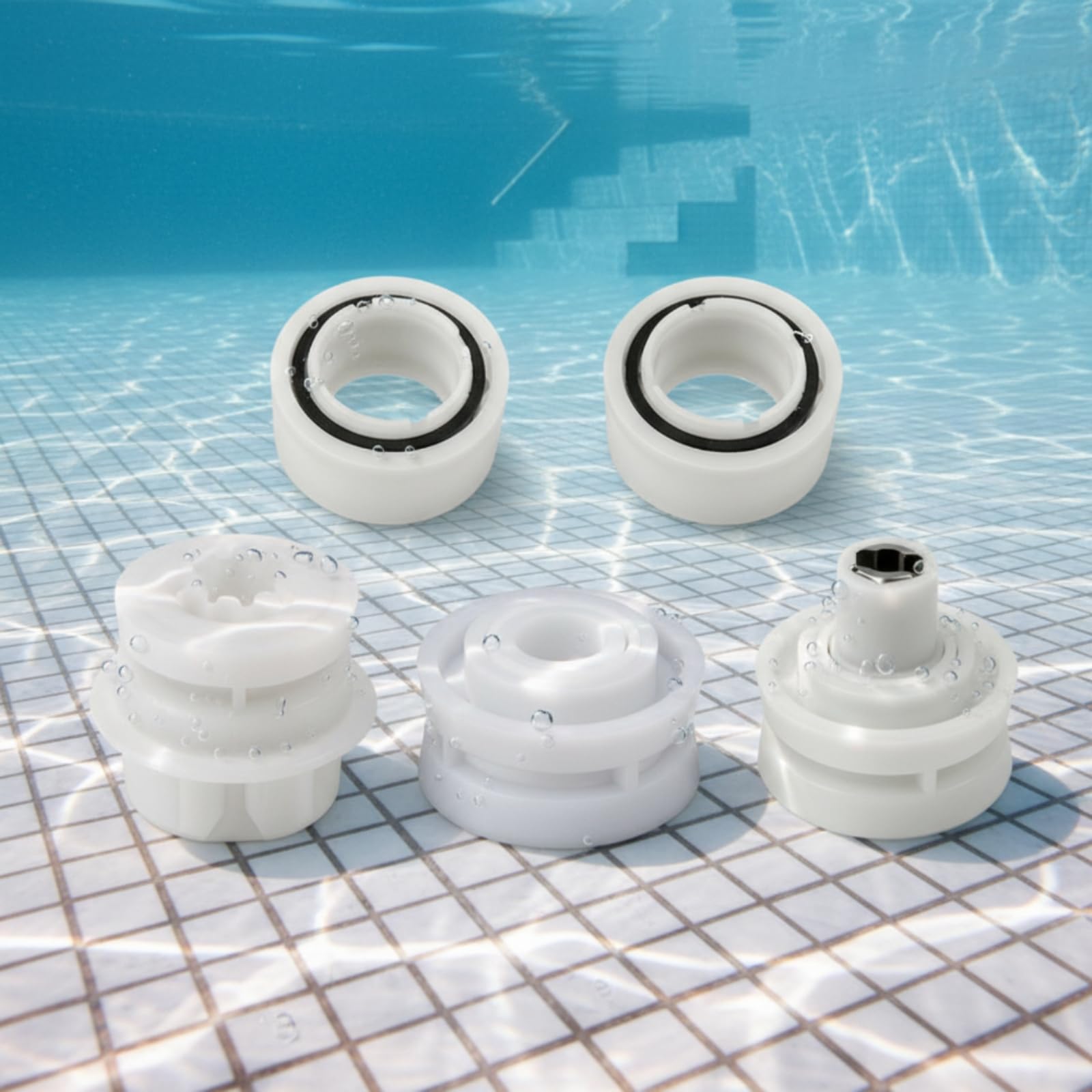 Roulement de Robot Piscine avec Bagues Détanchéité Noires pour Prévenir Usure Mécanique Prolonger Durée Vie Appareil Nettoyage Piscine