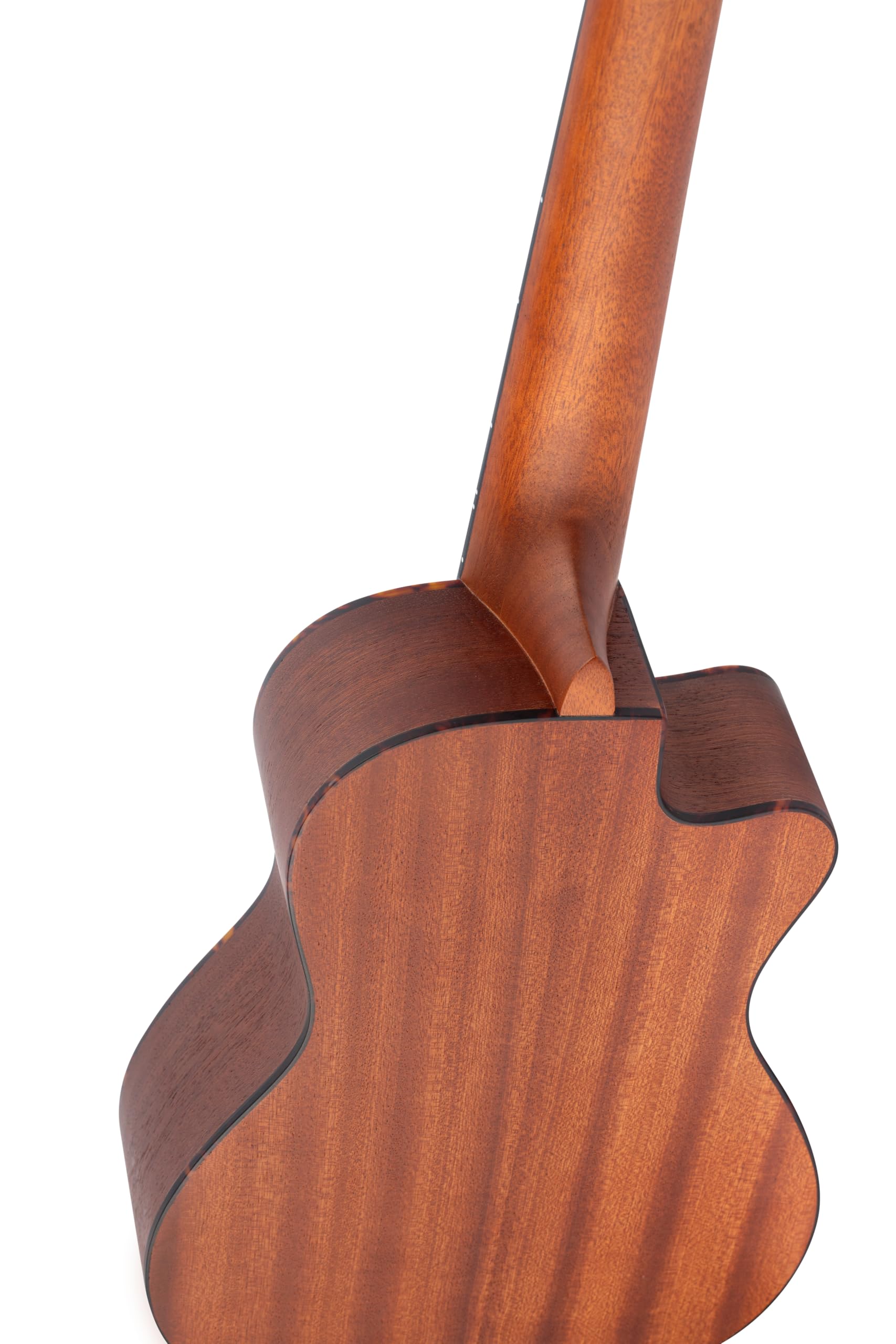 Ortega Guitars Konzert Ukulele Linkshänder – Elektro-Akustisch – Bonfire Series – Fichte, Sapele, Natur (RU5CE-L)