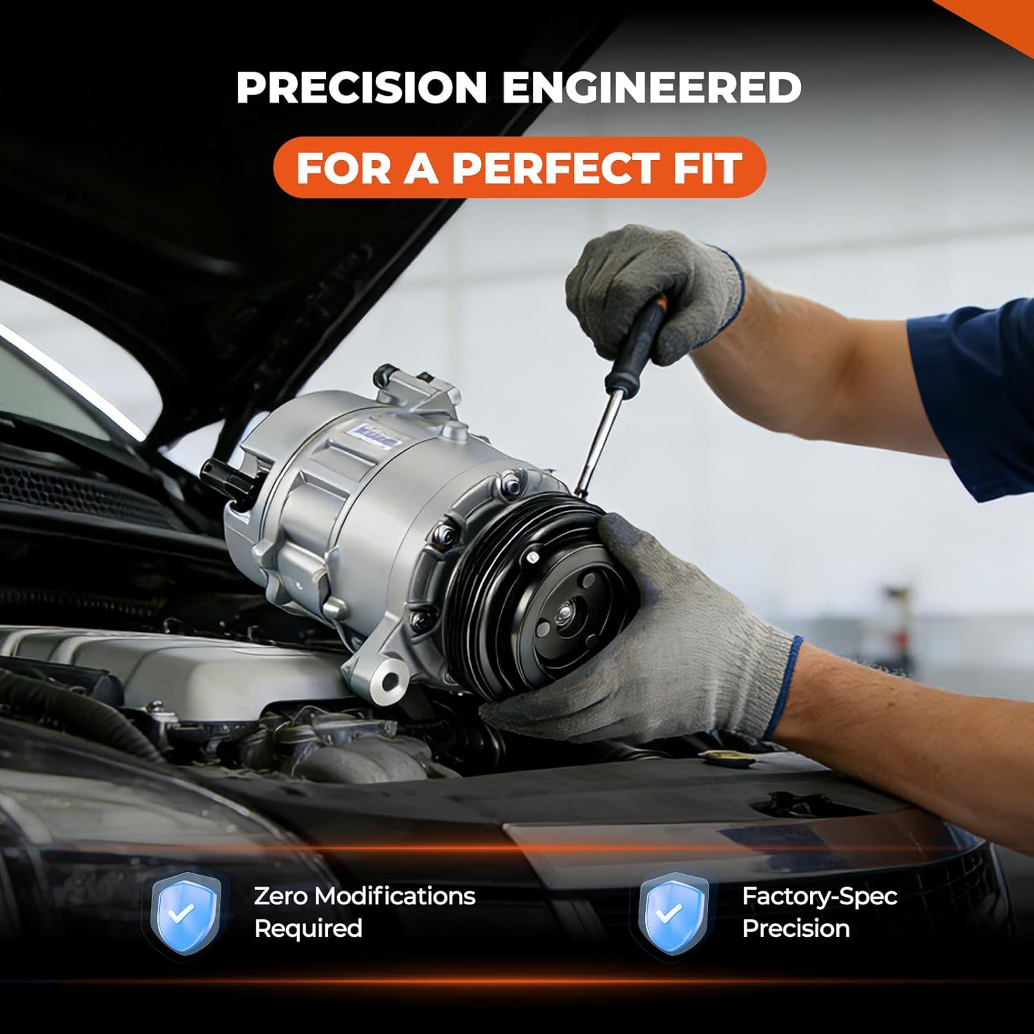 GEARLAST AC Compressor for Car Kit Compatible with Chevrolet Silverado 1500 LD 2014-2019, Chevrolet Cheyenne/Silverado 1500/Suburban/Tahoe 2014-2020,Cadillac Escalade/Escalade ESV 2015-2020