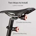 ROCKBROS Bike Tail Light Smart Brake Light Bicycle Taillights Bicycle Rear Tail Light USB Charging IP65 Waterproof led Bicycle Lights