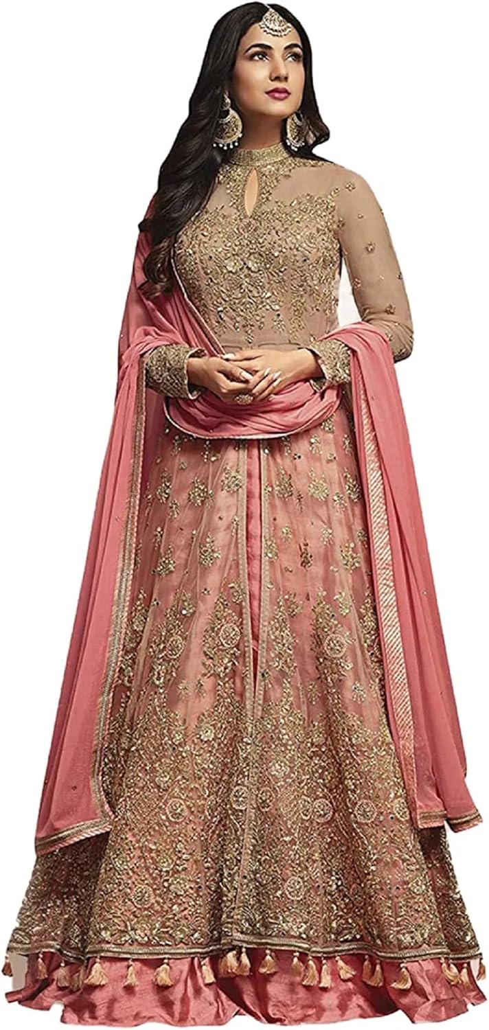 New Indian/Pakistani Eid Special Party/Ethnic wear Georgette Straight Ghagra Style Salwar for Womens