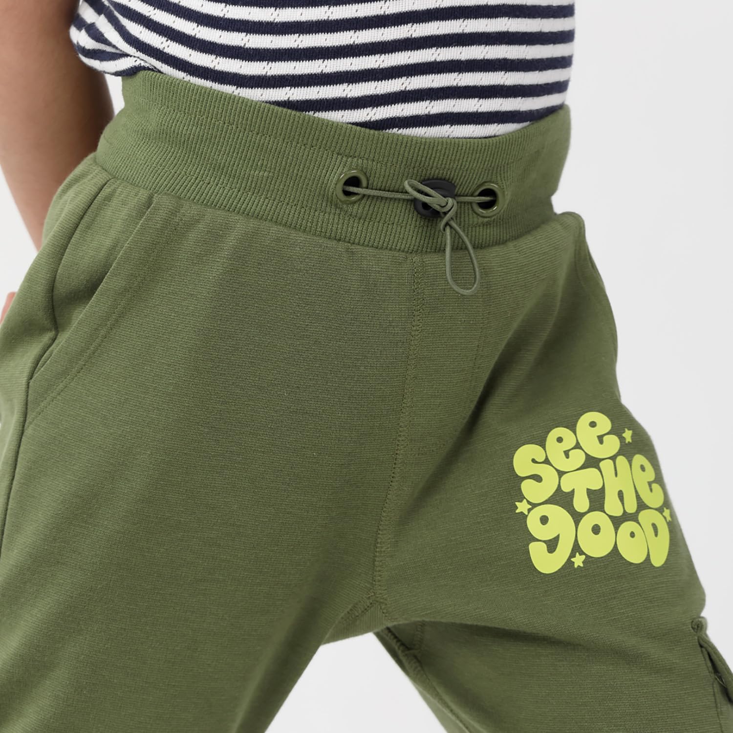 superbottoms Cotton Joggers for Kids - Stretchable Baby Pants - Premium Cotton Pajama for Kids | 5Y - 6Y | Adjustable Elastic Waistband Joggers - Waist & Ankle Ribs for Better Fit - 3 Trendy Colours 2