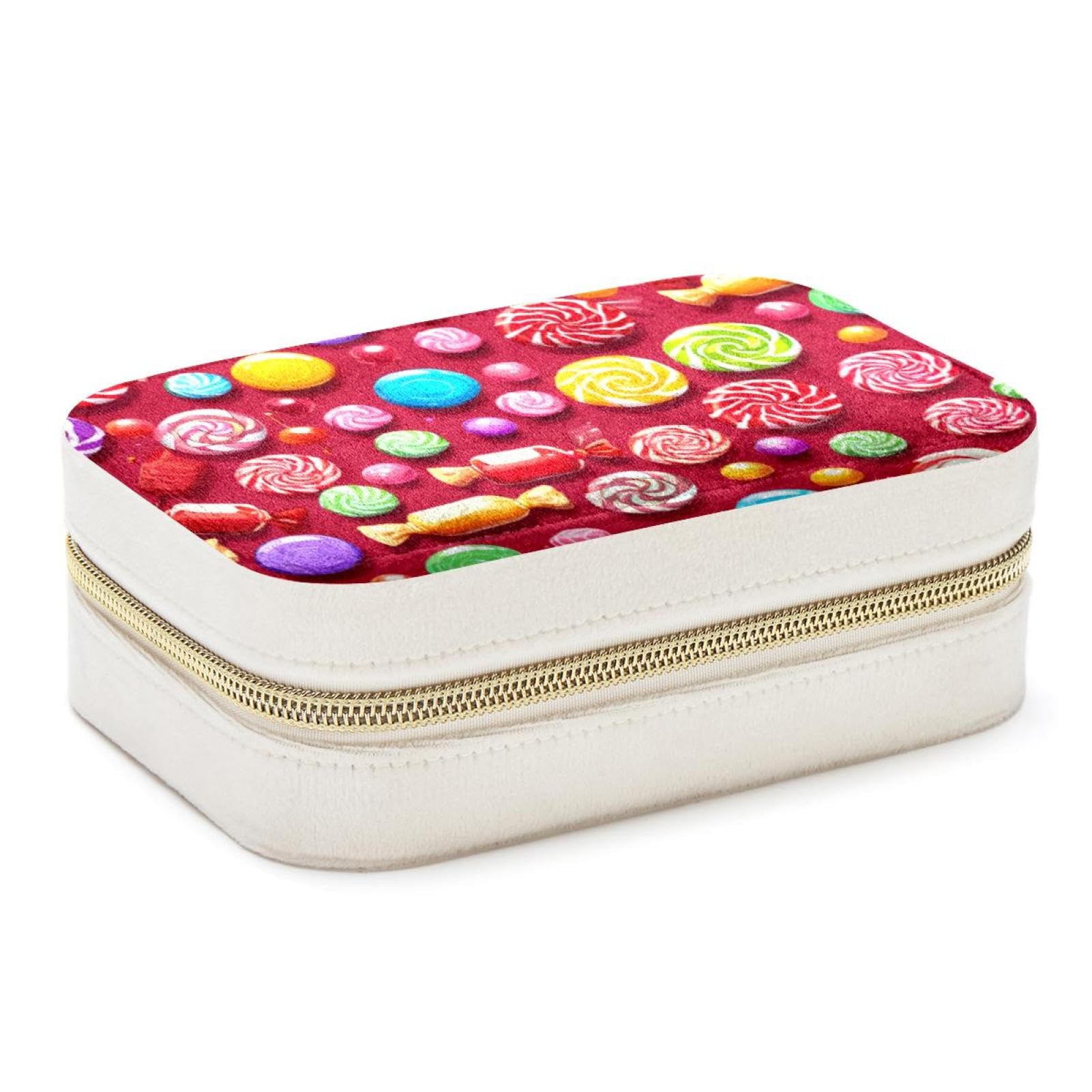 Fini les colliers emmêlés avec cet étui de rangement bijoux de voyage compact rouge bonbon