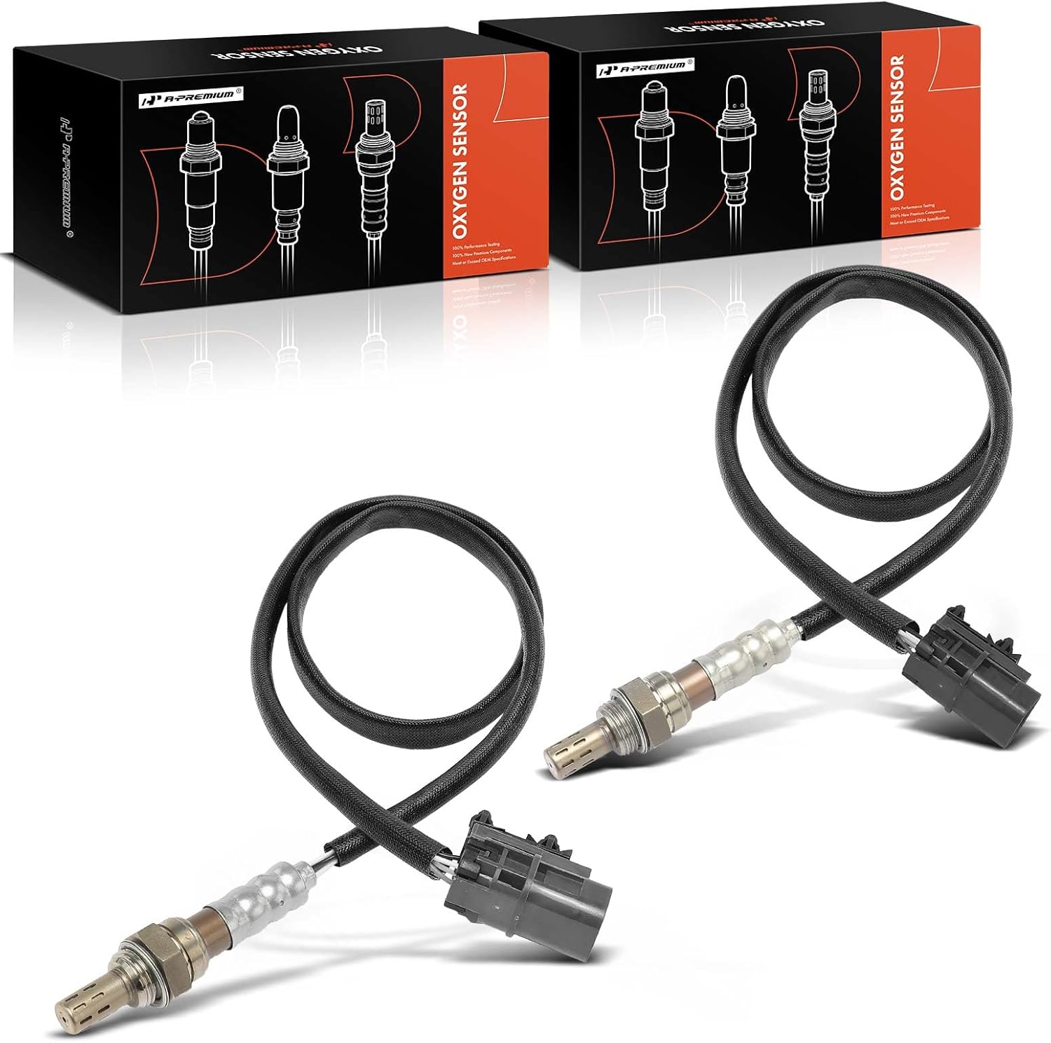 A-Premium O2 Oxygen Sensor Compatible with Nissan Frontier 1999 2000 2003, Xterra 2000-2003, V6 3.3L VG33E, Downstream Left & Right, 2-PC Set, Replace# 226A04S102