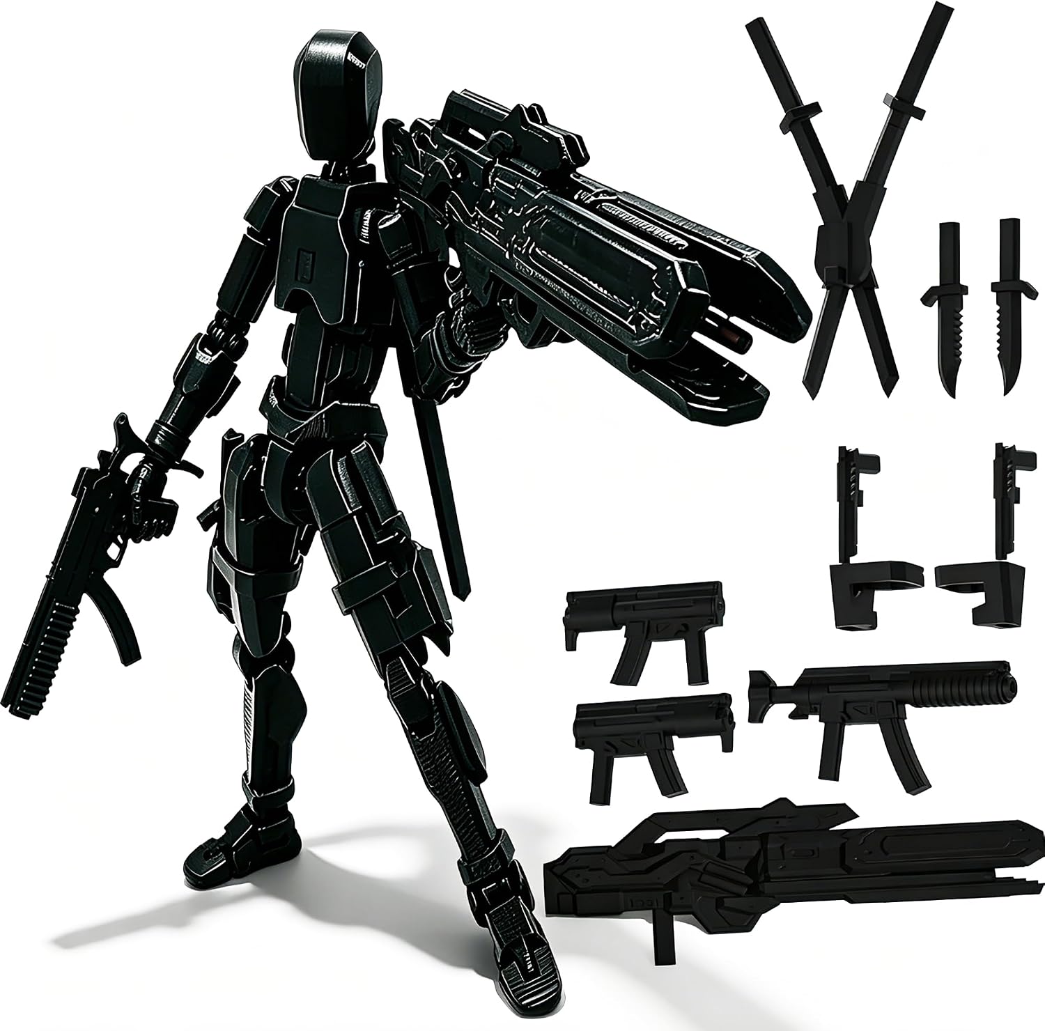 Rugwun Titan 13 Action Figure,Lucky Robot 13 Multi Jointed Movable Toy