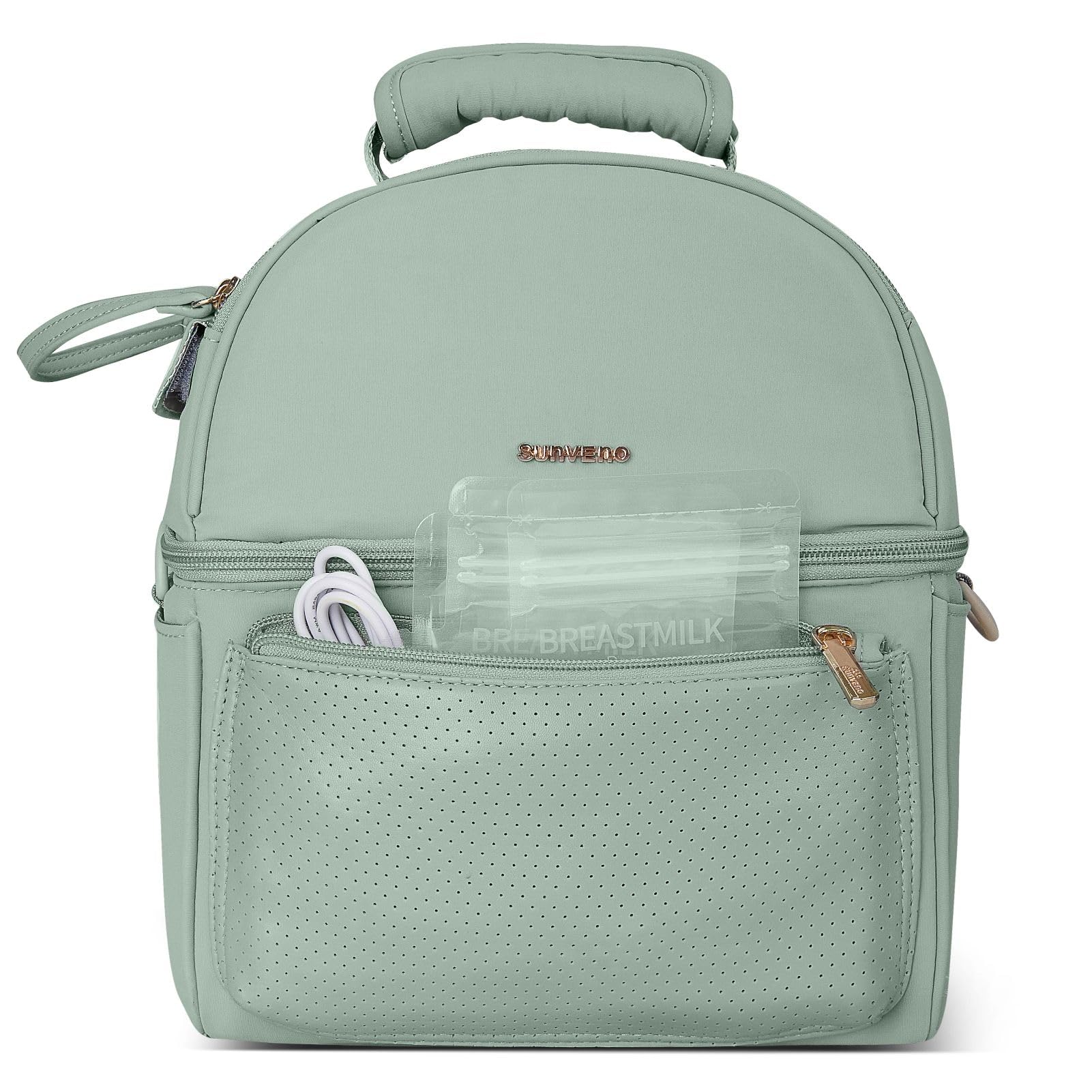 SUNVENO Sac isotherme pour lait maternel avec boîte isolante amovible