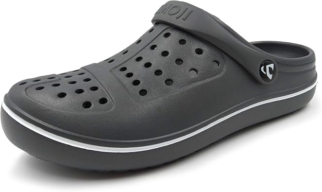 Amoji Unisex Clogs Garden Shoes Slip On Sandals CL8818