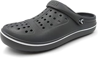 Amoji Unisex Clogs Garden Shoes Slip On Sandals CL8818