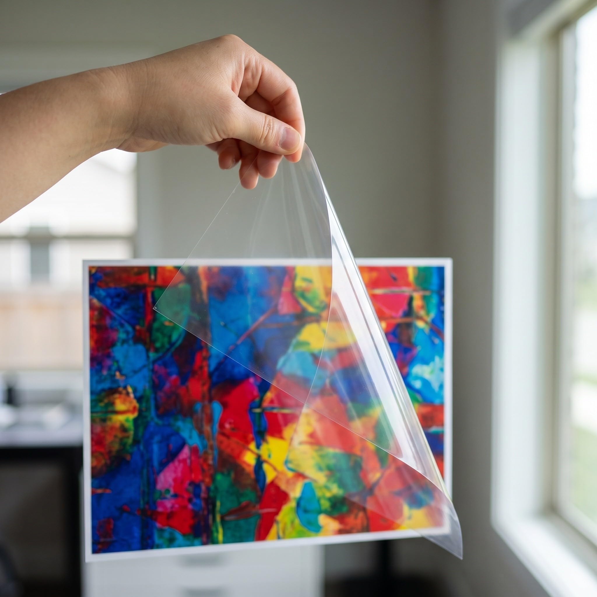Veemoon Couverture Transparente en Plastique pour Reliure Bords Découpés Précisément et Support Stable, pour Scrapbooking et Rapports Professionnels, Lot de 100 Pièces