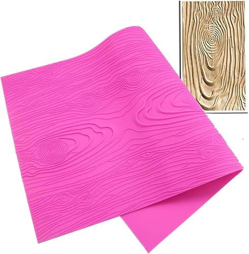 Miniatura 9 de Tapete de silicona para fondant, molde de encaje con impresión de rosas (16 x 12 pulgadas, rosa rosa)