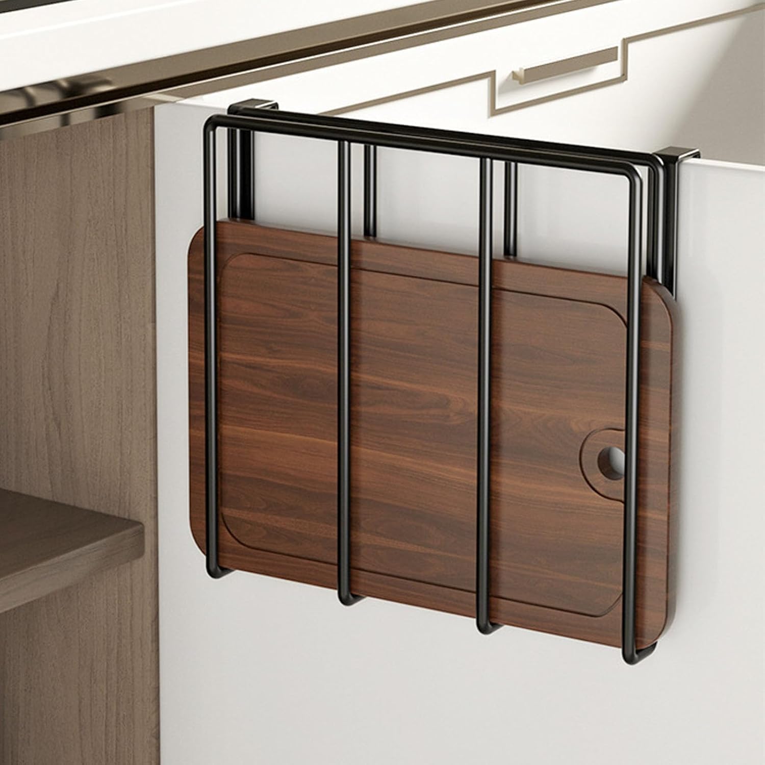 Under Cabinet Cutting Board Holder for Cutting Board, No Drill image 3